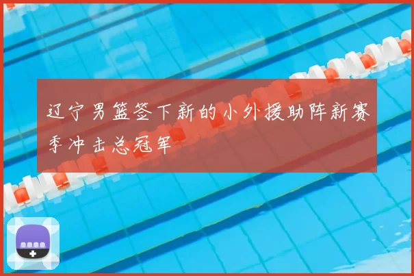 辽宁男篮签下新的小外援助阵新赛季冲击总冠军